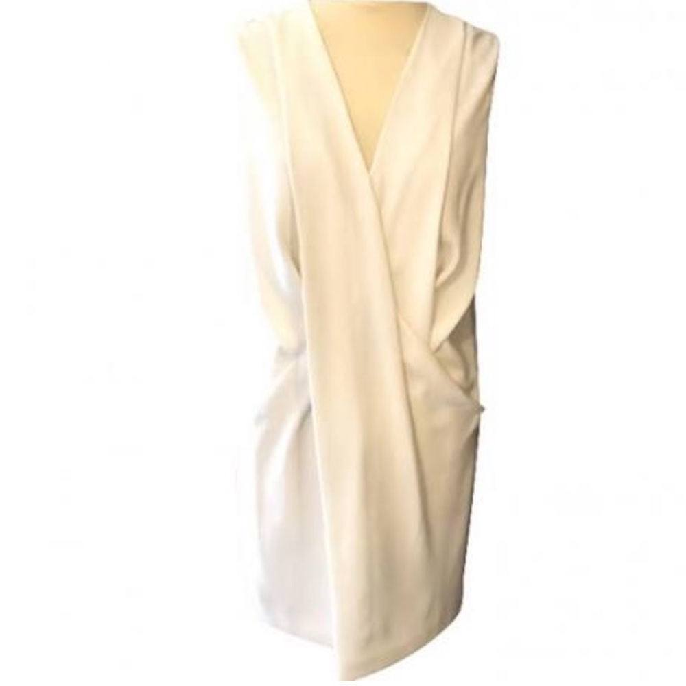 alexander wang white mini dress work once size 6